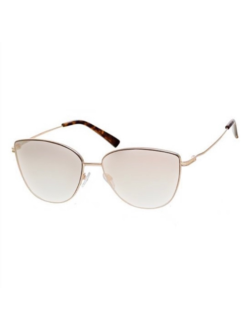 Steve Madden Gold & Brown Tortoiseshell Round UV Sunglasses